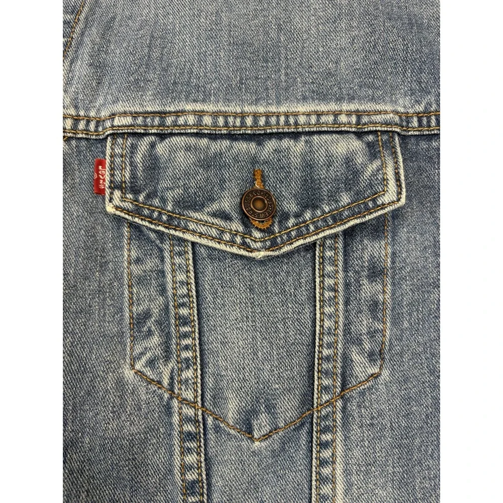 Levis Standard Trucker Blue Jean Denim Jacket 70507 Men XXL